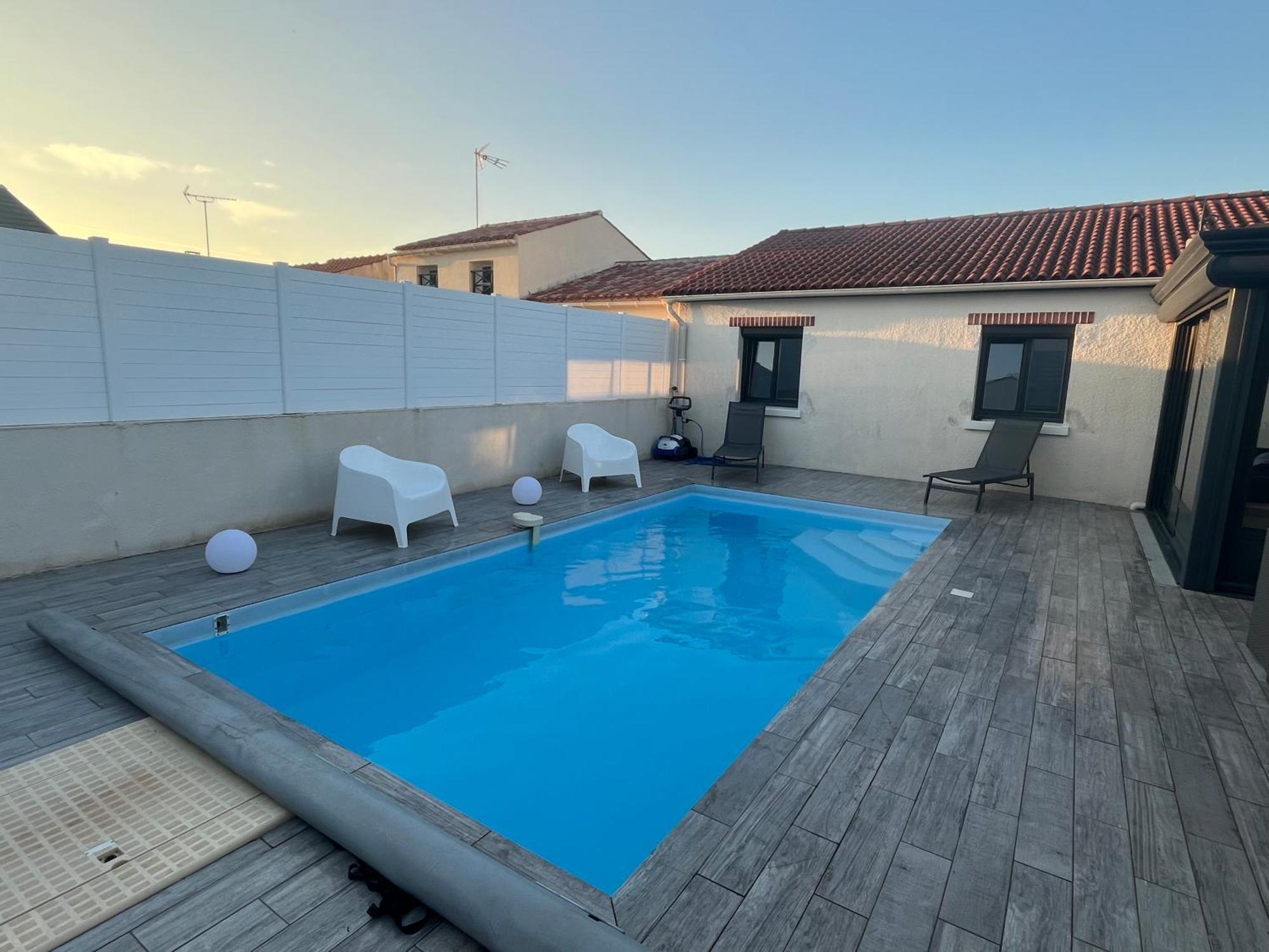 Villa Avec Piscine Saint-Jean-de-Monts Exteriör bild